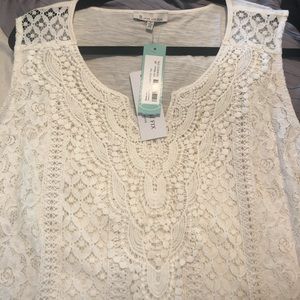 NWT Skies are Blue Jemma Crochet top
